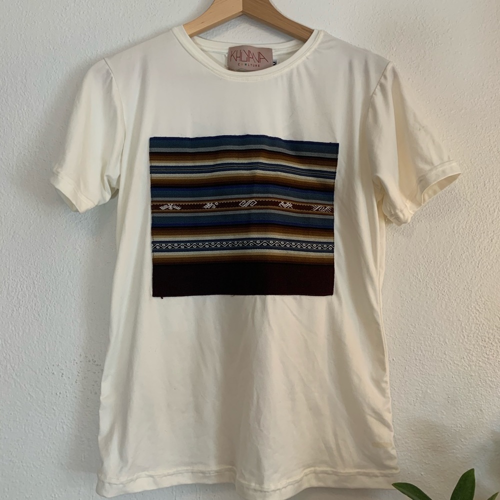 White cut out tee